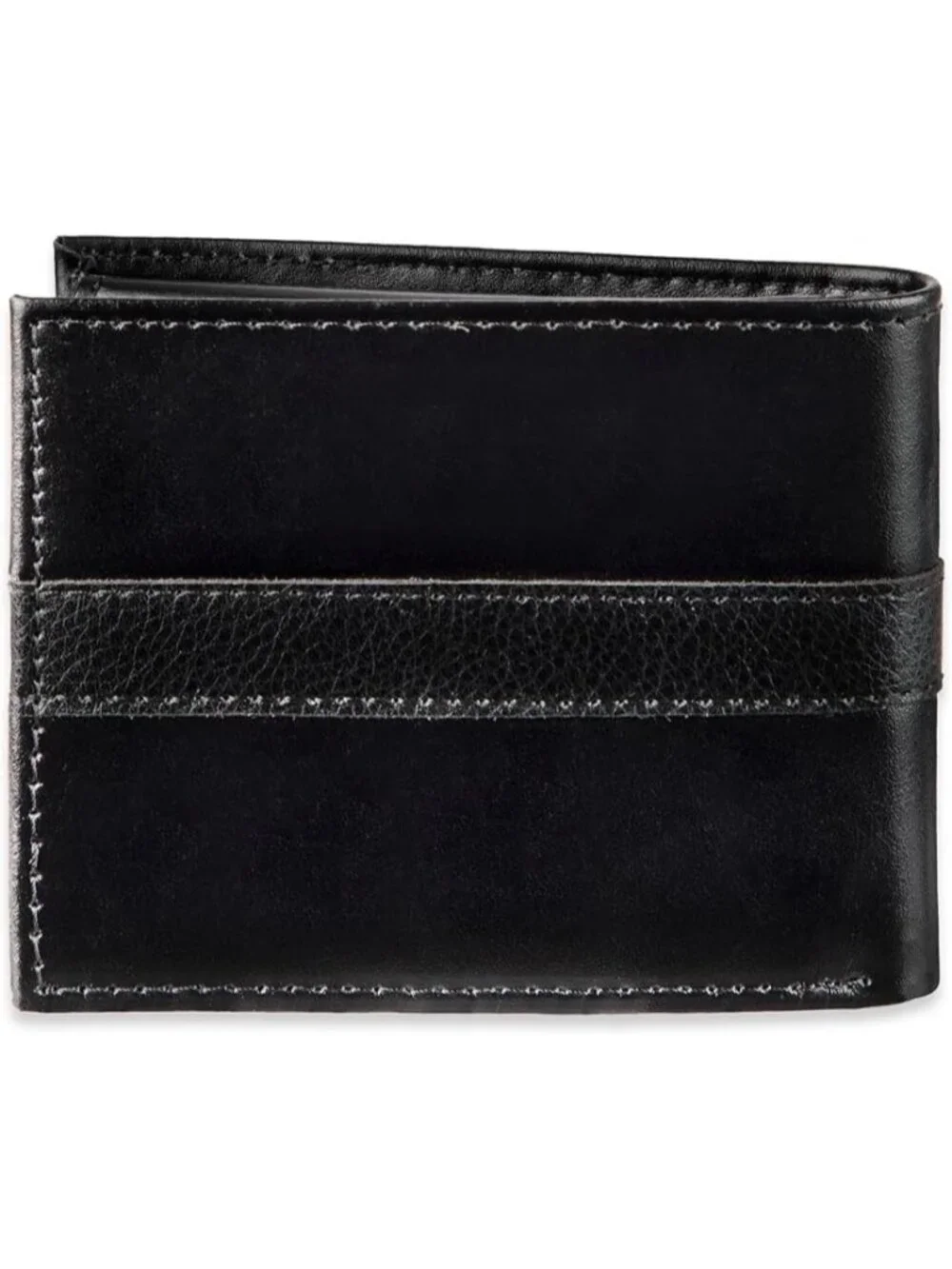 Tommy Hilfiger Men Slim Bifold Wallet Leather Black